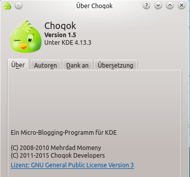 Choqok Version 1.5