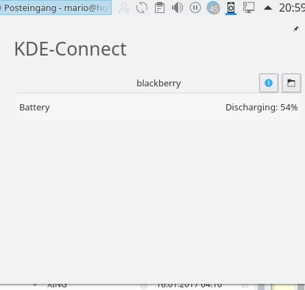 KDE Connect Benachrichtigungen
