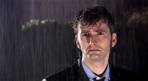 The Doctor in the rain